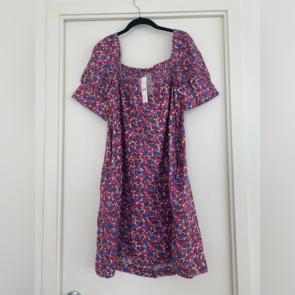 NWT! Jcrew afternoon linen dress in berry floral